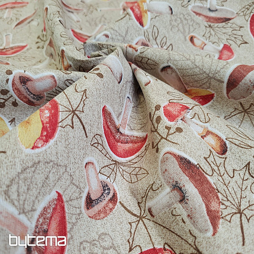 Tissu décoratif CHAMPIGNONS