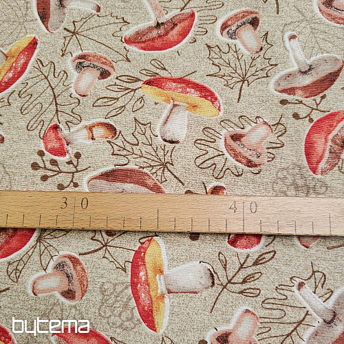 Tissu décoratif CHAMPIGNONS