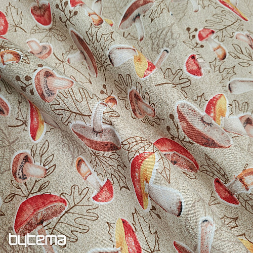 Tissu décoratif CHAMPIGNONS