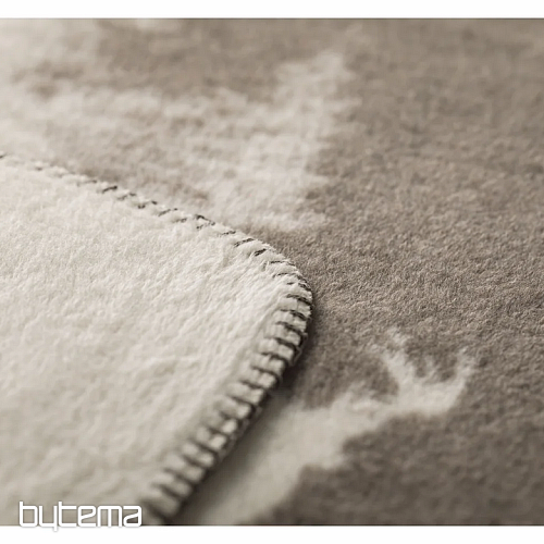 Couverture DF SAVONA SNOWY DEER crème