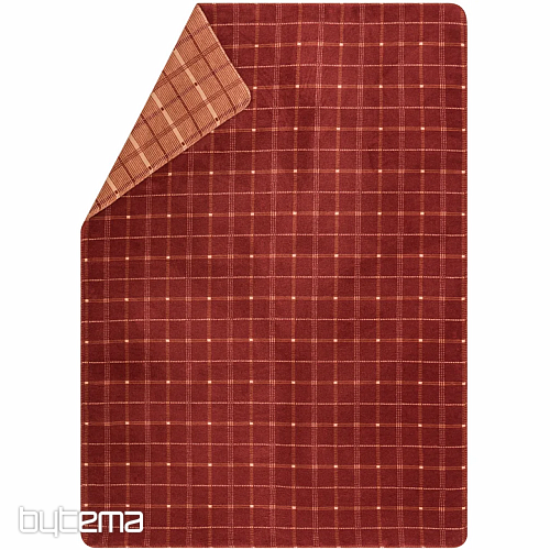 Couverture DF SAVONA À CARREAUX ROUGE