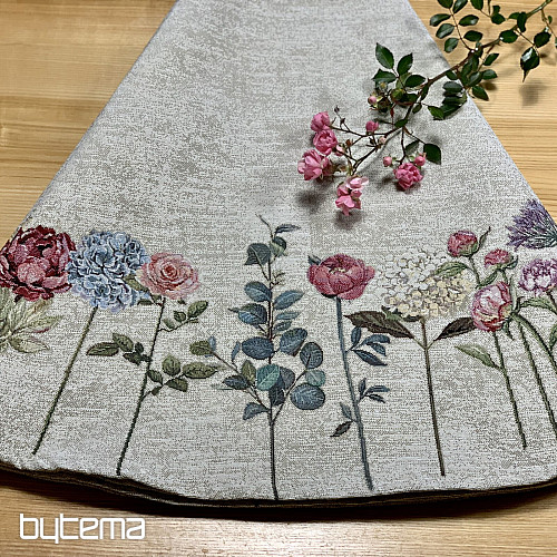Nappe ronde en tapisserie FLORES TIME