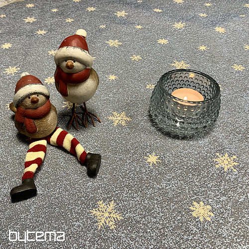 Nappe ronde en tapisserie de Noël « Joie de Noël »