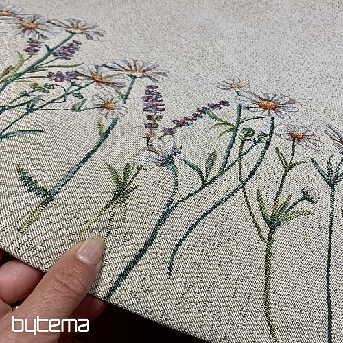 Nappe ronde en tapisserie CARESSES DE PRINTEMPS