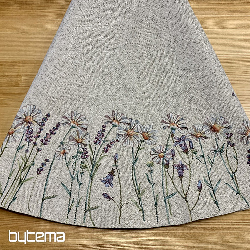 Nappe ronde en tapisserie CARESSES DE PRINTEMPS