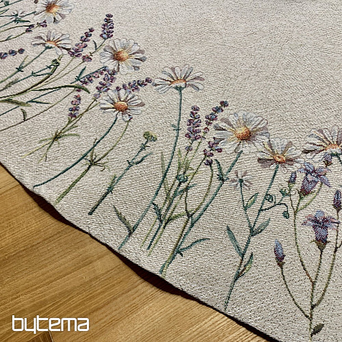 Nappe ronde en tapisserie CARESSES DE PRINTEMPS
