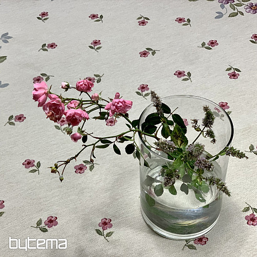 Nappe ronde en tapisserie BOUQUET BORDURA