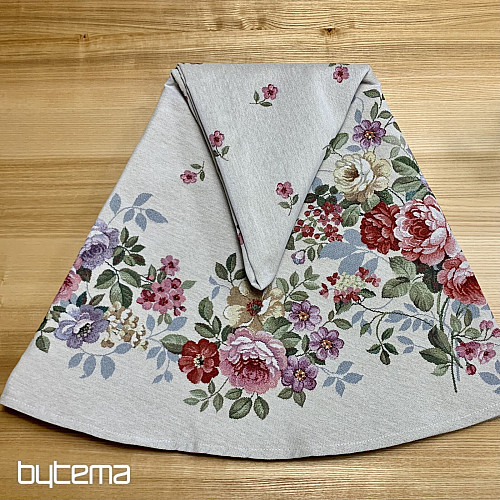 Nappe ronde en tapisserie BOUQUET BORDURA