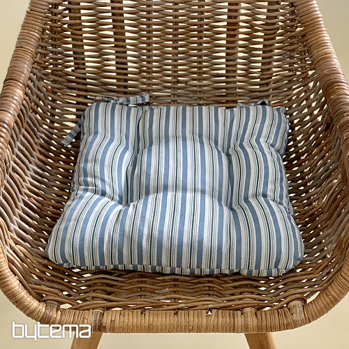 Housse de siège Toscana à rayures multicolores bleues