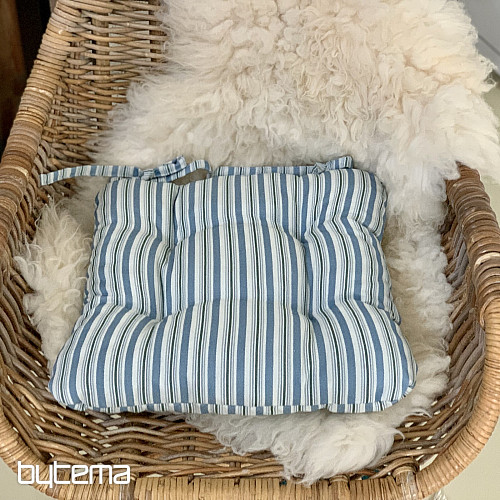 Housse de siège Toscana à rayures multicolores bleues