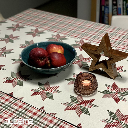 Nappe et foulard de Noël STAR SHELLEY