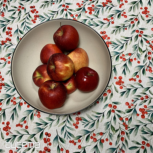 Nappe décorative BAIES DE NOËL