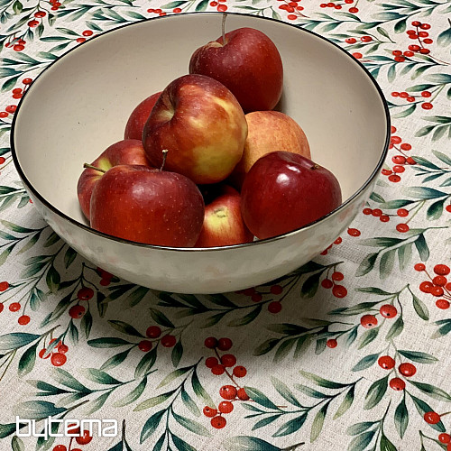 Nappe décorative BAIES DE NOËL