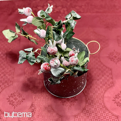 Nappe Damas bordeaux 120x140