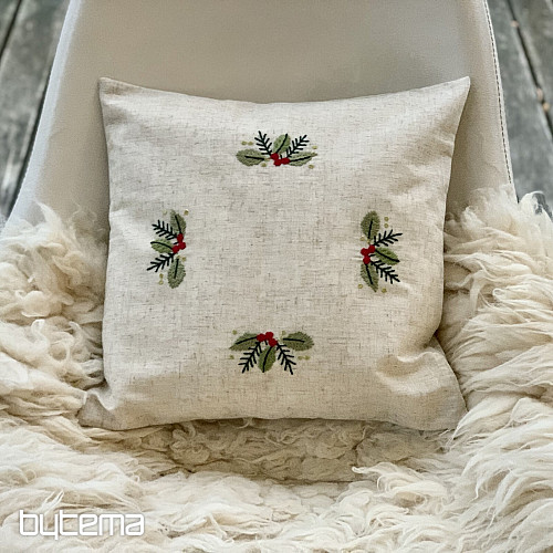 Couverture brodée Branches COLORÉES