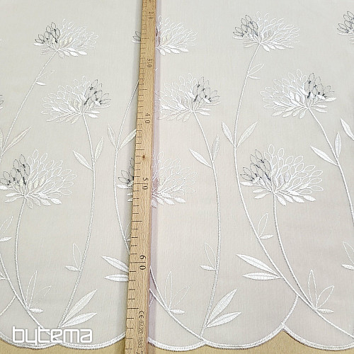 Rideau de luxe GERSTER 11868 broderie beige