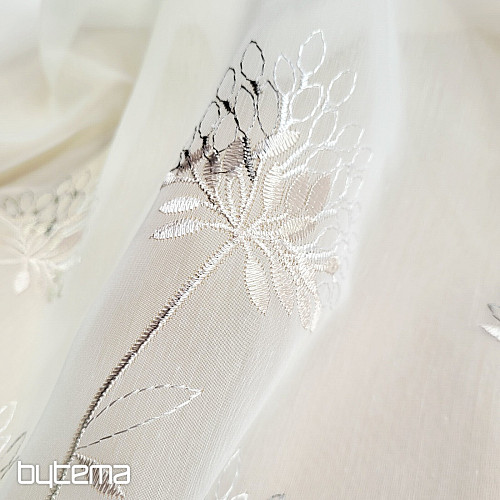 Rideau de luxe GERSTER 11868 broderie beige