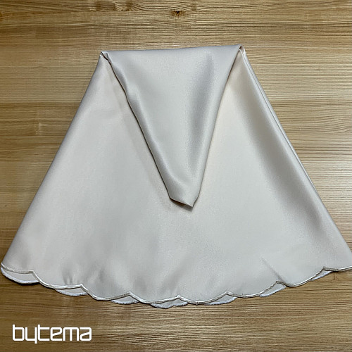 Nappe ronde en téflon crème