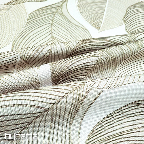 Tissu décoratif MAXI LEAVES vert clair