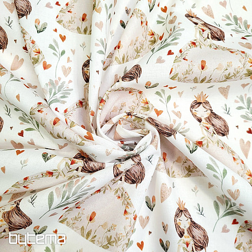 Tissu en coton PRINCESSE DE RÊVE