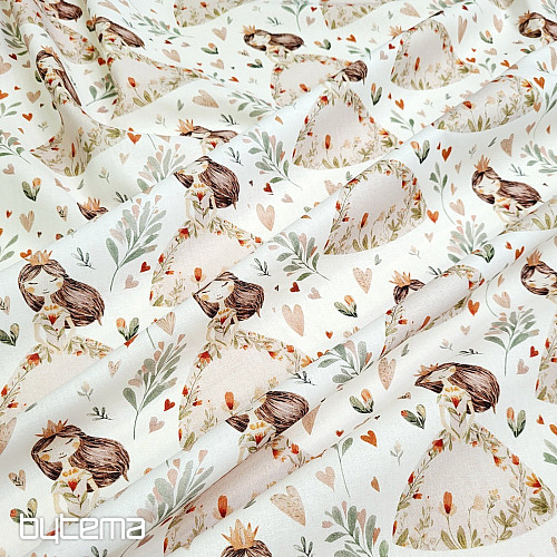 Tissu en coton PRINCESSE DE RÊVE