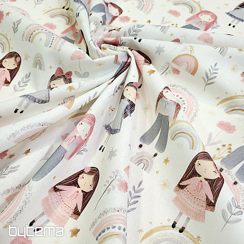 Tissu en coton FILLES