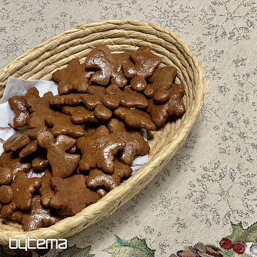 Nappe ronde en tapisserie de Noël PIN et GUI