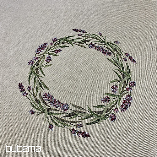 Nappe ronde en tapisserie LAVANDE