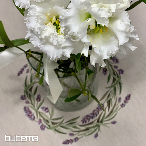 Nappe ronde en tapisserie LAVANDE