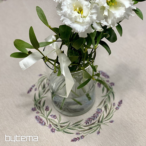 Nappe ronde en tapisserie LAVANDE