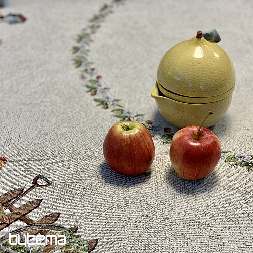 Nappe ronde en tapisserie ROCK BY THE FENCE