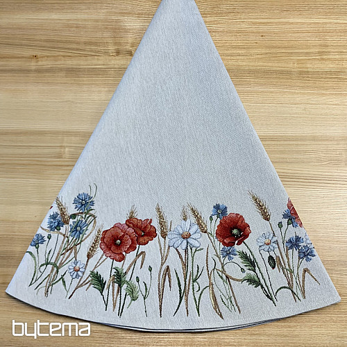 Nappe ronde en tapisserie FLEURS SAUVAGES