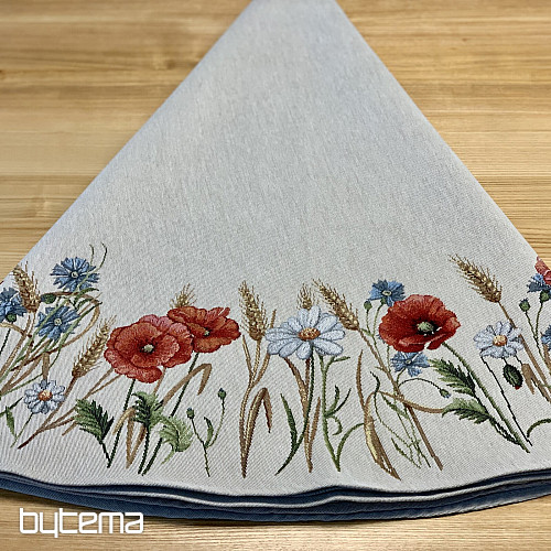 Nappe ronde en tapisserie FLEURS SAUVAGES