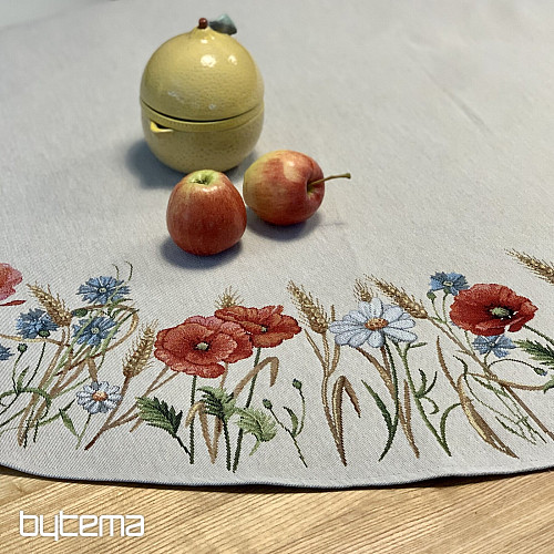 Nappe ronde en tapisserie FLEURS SAUVAGES