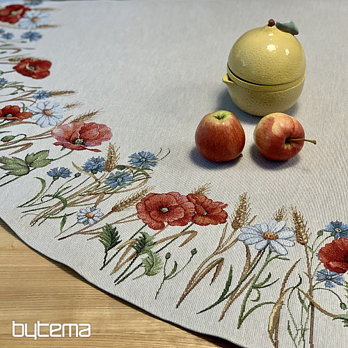 Nappe ronde en tapisserie FLEURS SAUVAGES