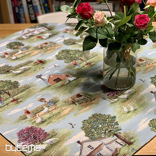 Nappe et foulard en tapisserie VENKOV