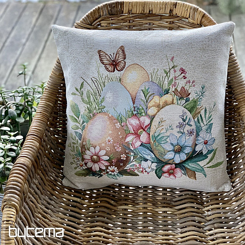 Couverture décorative de Pâques ŒUFS DANS L'HERBE