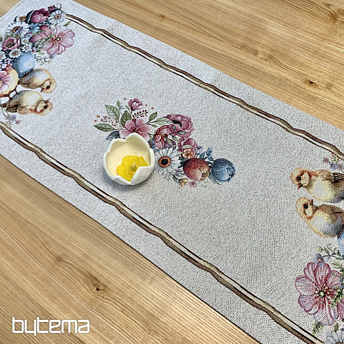 Nappe et foulard en tapisserie VACANCES DE PRINTEMPS