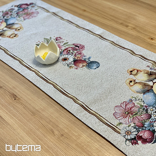 Nappe et foulard en tapisserie VACANCES DE PRINTEMPS