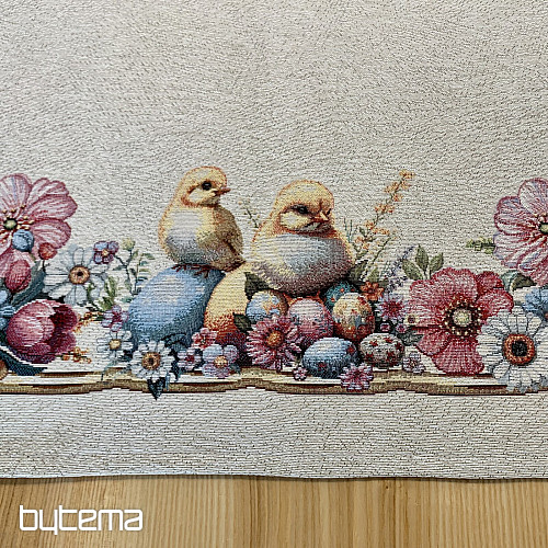 Nappe et foulard en tapisserie VACANCES DE PRINTEMPS