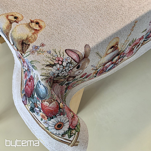 Nappe et foulard en tapisserie VACANCES DE PRINTEMPS