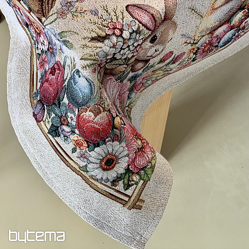 Nappe et foulard en tapisserie VACANCES DE PRINTEMPS