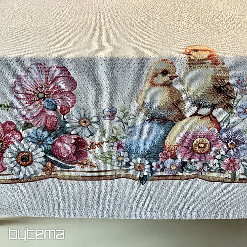 Nappe et foulard en tapisserie VACANCES DE PRINTEMPS