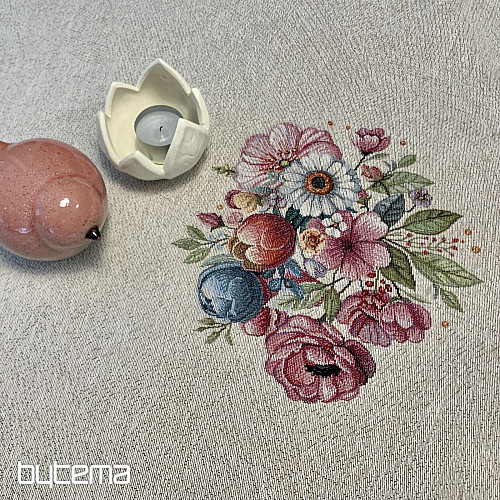 Nappe et foulard en tapisserie VACANCES DE PRINTEMPS