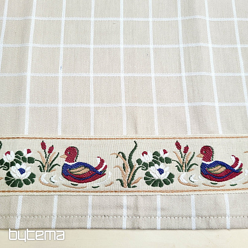Serviettes de GRAND-MÈRE BEIGE AVEC CANARD