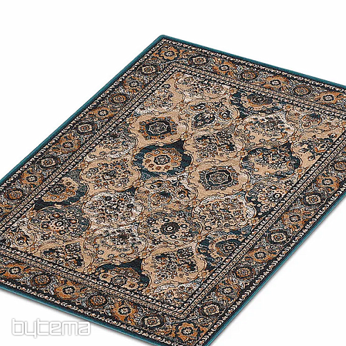 Tapis de luxe en laine ISFAHAN Forenza émeraude/émeraude
