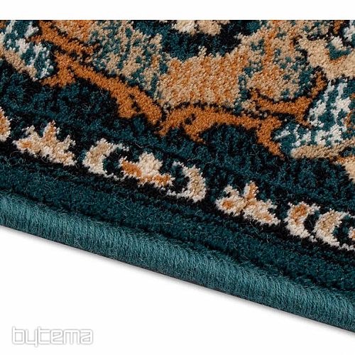 Tapis de luxe en laine ISFAHAN Forenza émeraude/émeraude