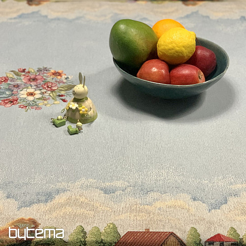 Nappe et foulard en tapisserie - Voyage de Pâques