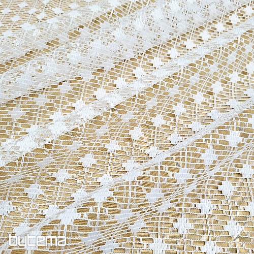 Rideau Jacquard ZORA blanc