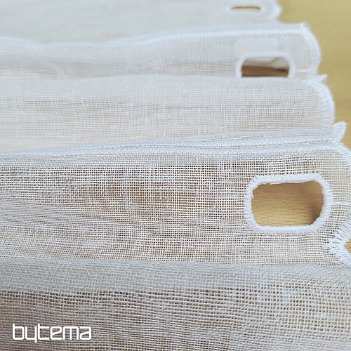 Rideau en vitrail CŒUR BEIGE